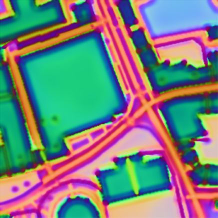 AutoCompass representation for the first map