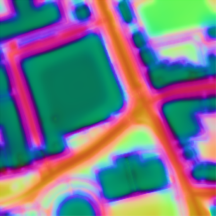 OrienterNet representation for the first map