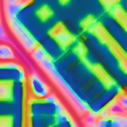 OrienterNet representation for the second map